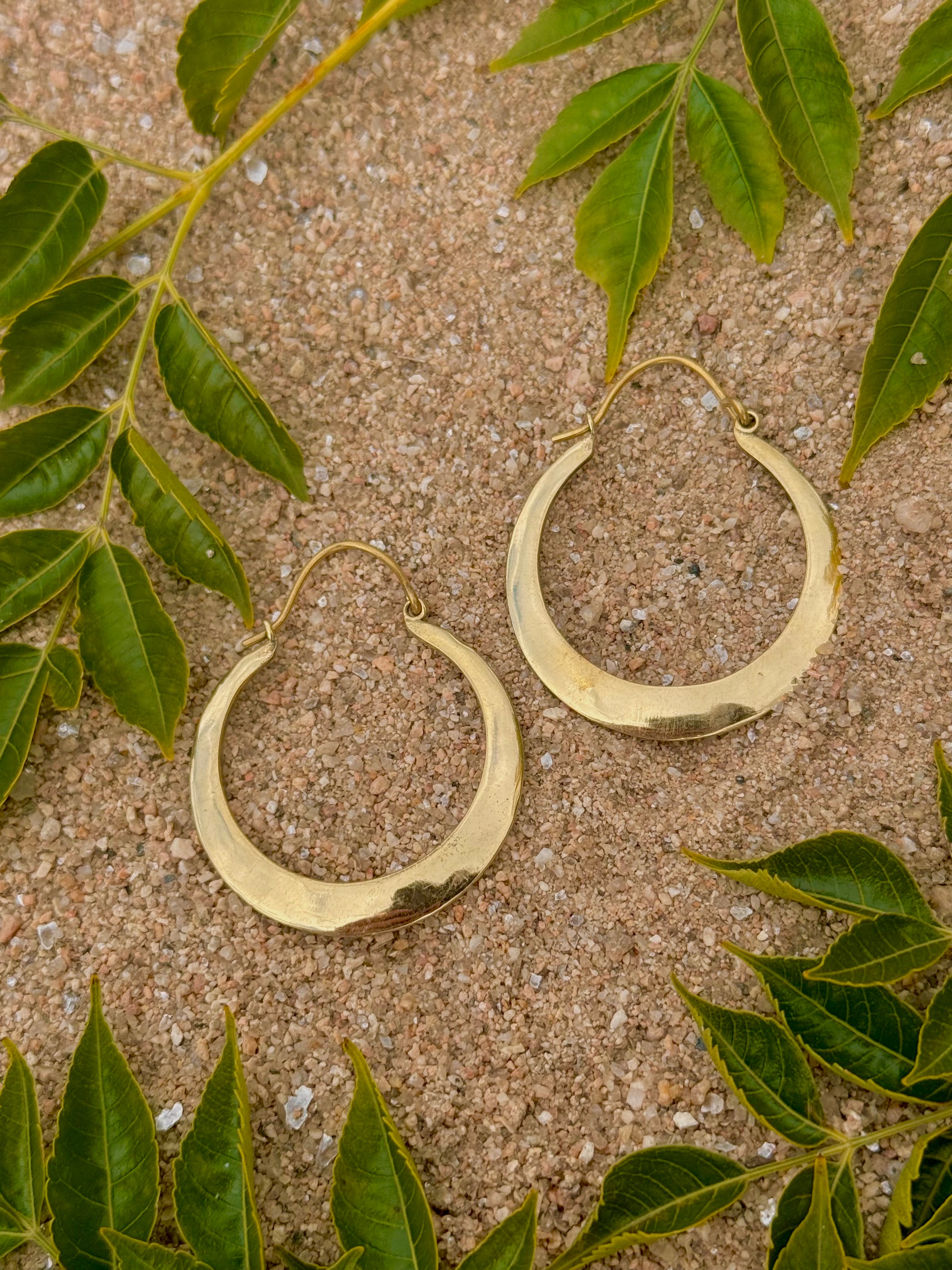 Aros Olas Doradas ~ Joyería Bohemia