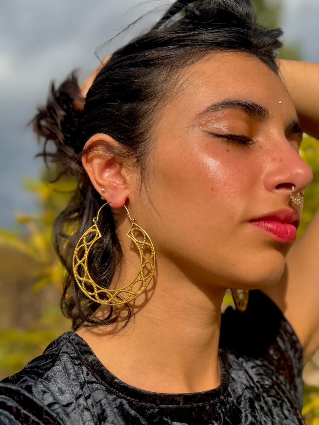Aros Nudo Infinito ~ Joyería Bohemia