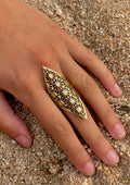 Mandala Solar ~ Anillo Dorado