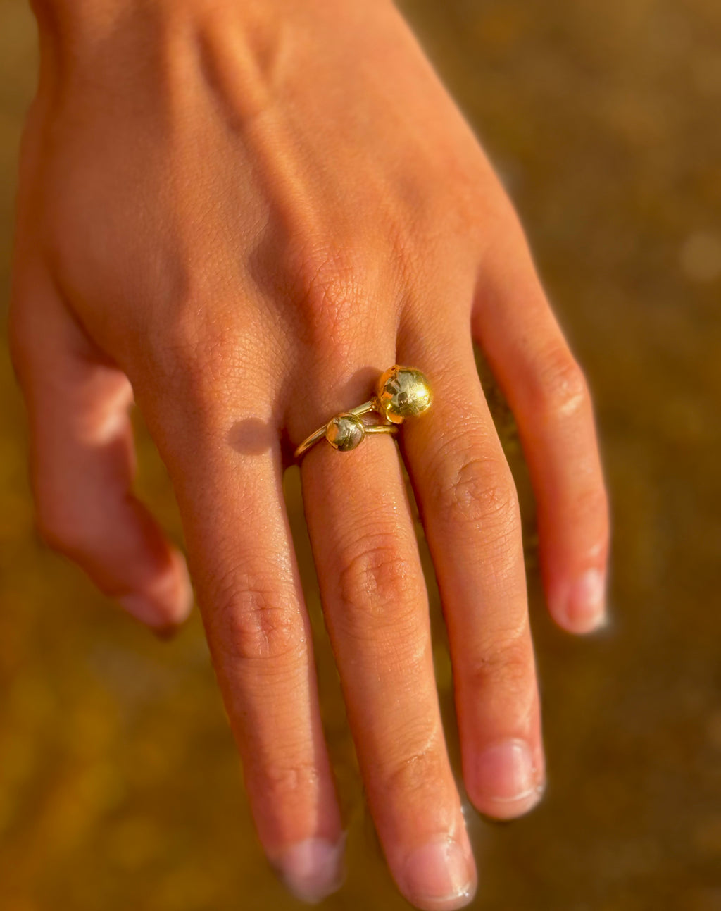 Dúo Lunar ~ Anillo Abierto