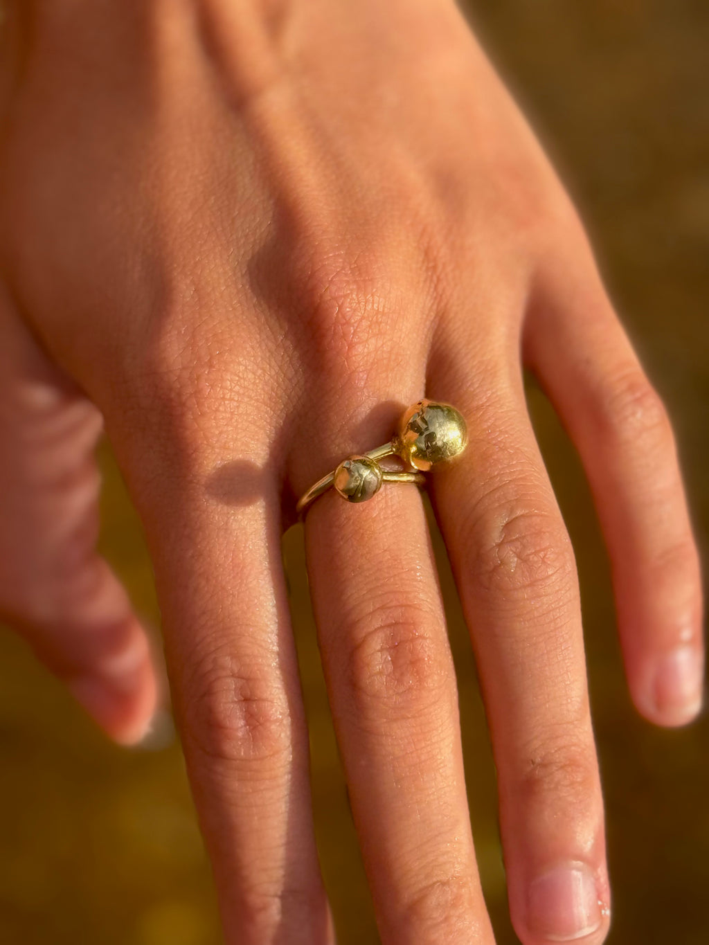 Dúo Lunar ~ Anillo Abierto