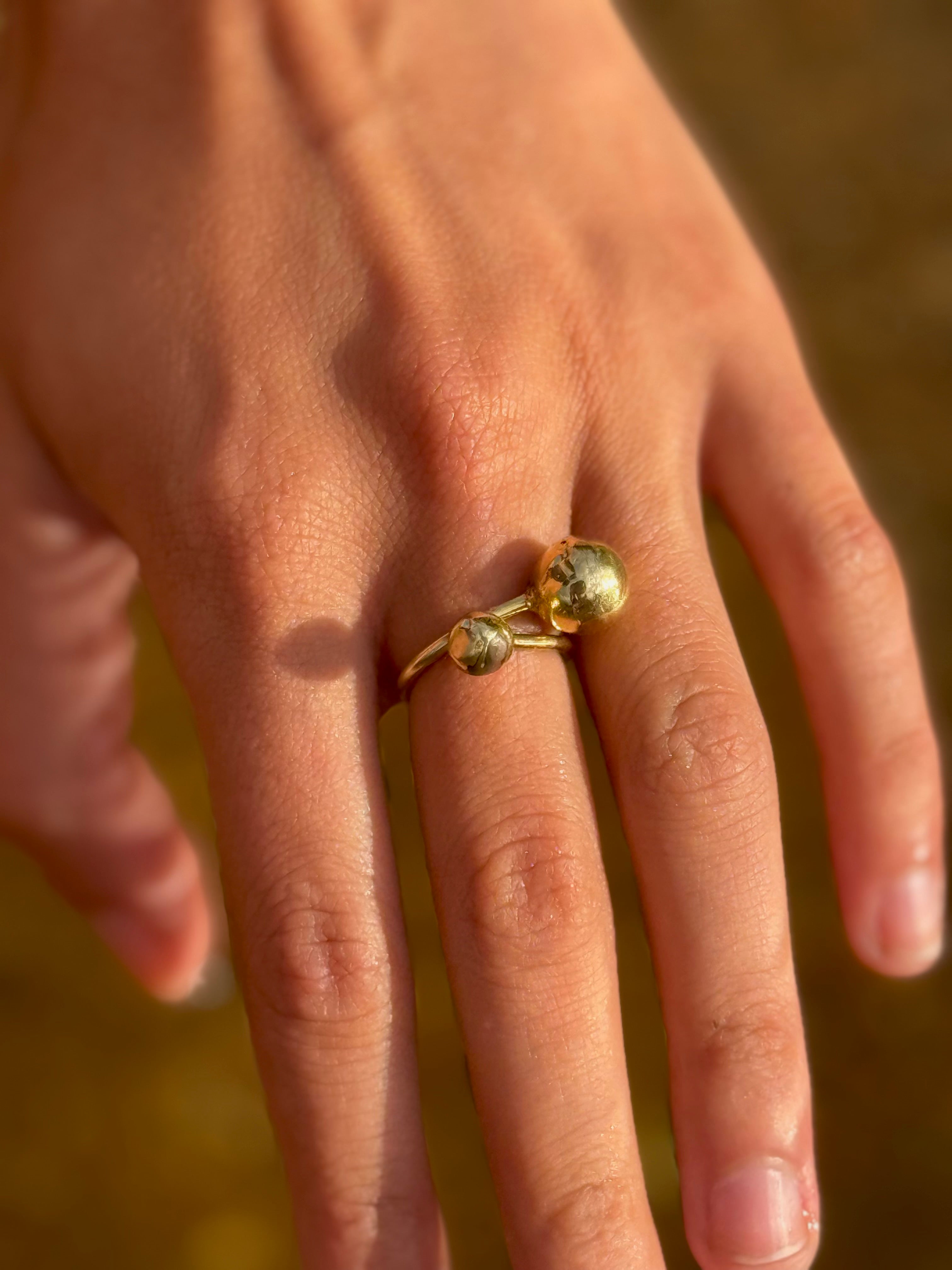 Dúo Lunar ~ Anillo Abierto