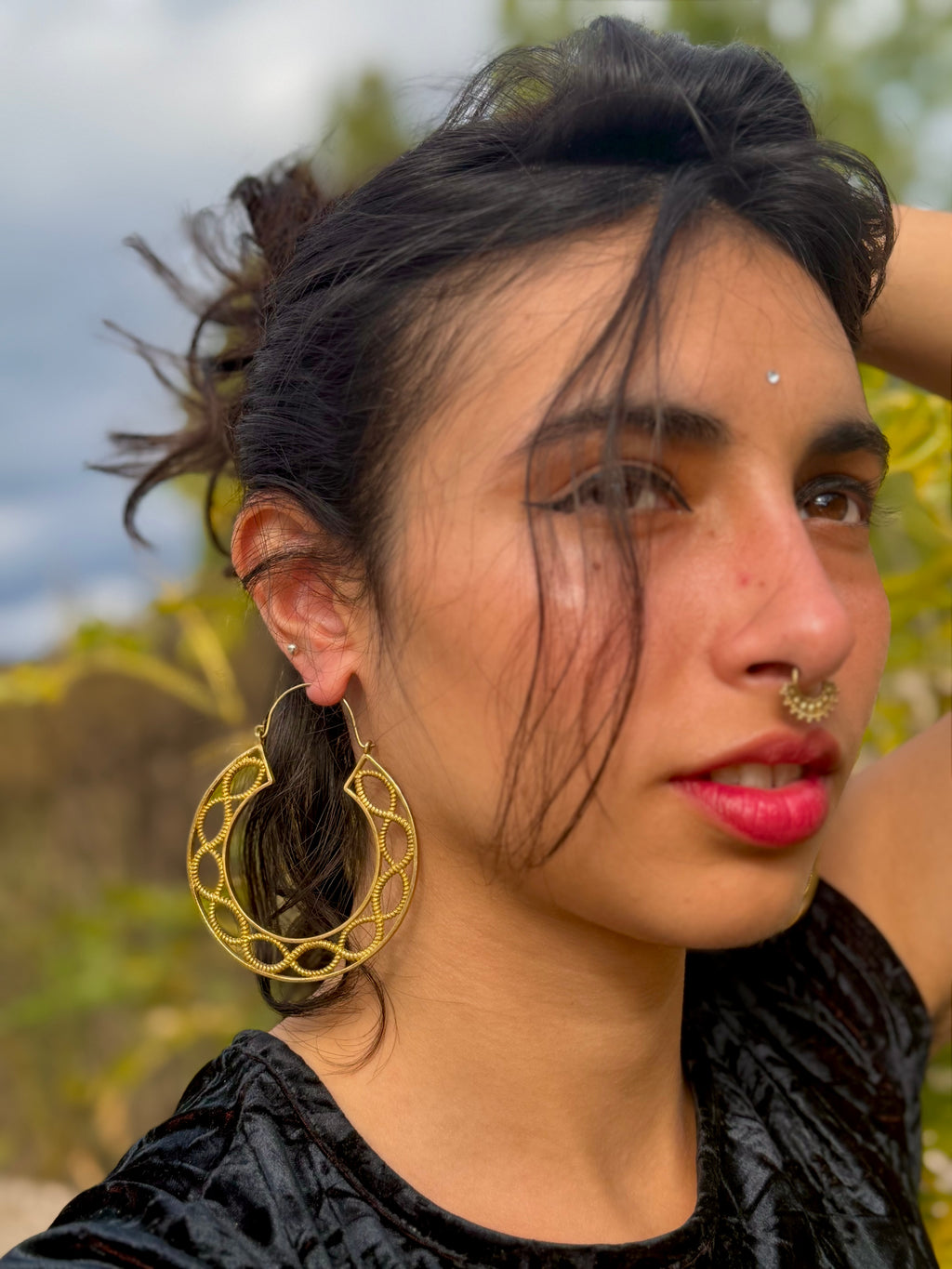 Aros Nudo Infinito ~ Joyería Bohemia