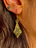 Aros Ojo Crepuscular Labradorita~ Joyería Bohemia