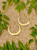 Aros Olas Doradas ~ Joyería Bohemia