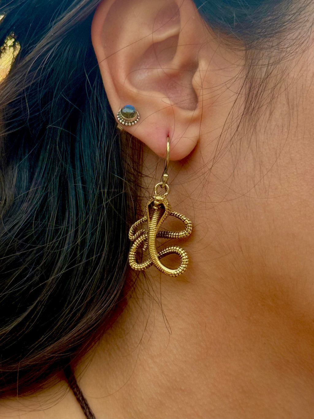 Aros Serpiente Sagrada ~ Joyería Bohemia